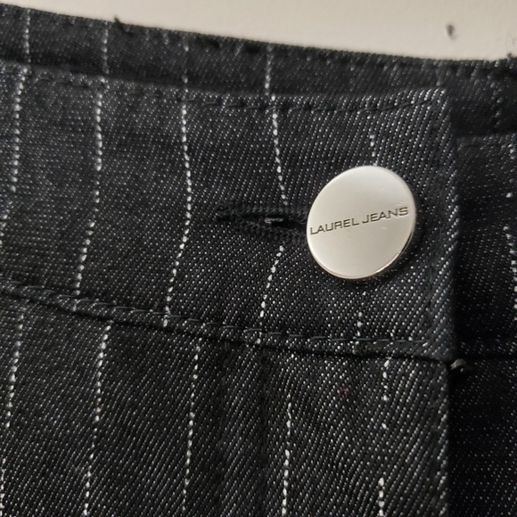 Laurel Jeans Pine Strip Wideleg Women Pant Size S/M - Picture 5 of 13